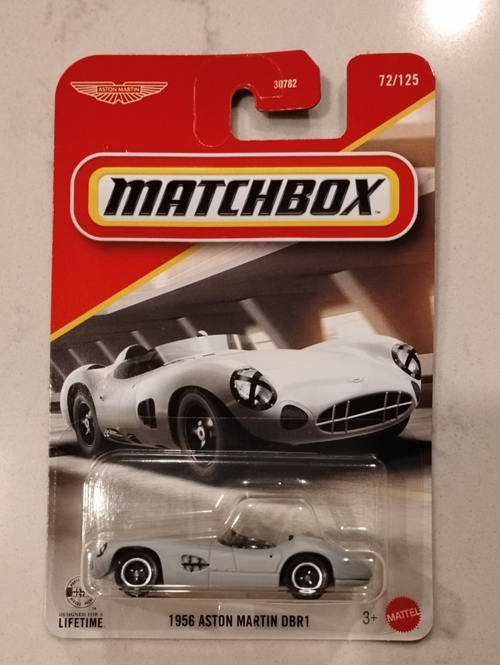 Mattel Matchbox 1956 Aston Martin DBR1 Die-Cast Car - White